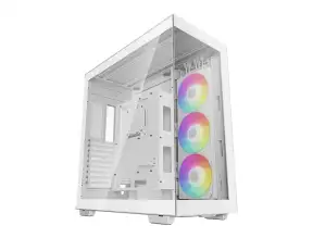 Case Deepcool Ch780 Wh S/fuente (r-ch780-bkade41-g-1) Paneles De Vidrio, 3 Ventiladores, Led Argb, Blanco