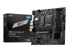 Placa Madre Msi B760m-p Pro Ddr4 (911-7e02-006) Socket Lga 1700, Ram Ddr4 Buss 4800oc Mhz, 14va, 13va, 12va Gen