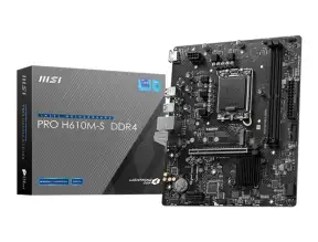 Placa Madre Msi H610m-s Pro (pro H610m-s Ddr4) Socket Lga 1700 | Ram Ddr4 Buss 3200mhz | 12va Gen.