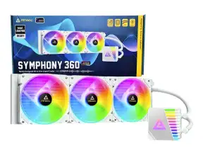 Sistema De Enfriamiento Liquido Antec Symphony 360 White Argb (0-761345-74042-5) 3 Ventiladores, 360mm, Led Argb