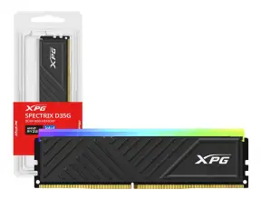 Memoria Ram Xpg Ddr4 16gb Spectrix D35g (ax4u320016g16a-sbkd35g) 3200 Mhz, Negro, Rgb