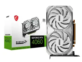 Tarjeta De Video Msi Rtx 4060 Ventus 2x Oc 8gb Gddr6 (912-v516-030) White, Geforce Nvidia 128 Bits, White, 2 Ventiladores