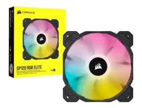 Cooler Para Case Corsair Sp120 Rgb Elite (co-9050108-ww) 120mm, Led Rgb, Negro