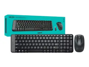 Combo 2 En Uno Logitech Inalambrico Mk220 (920-004430) Teclado, Mouse, 1000 Dpi