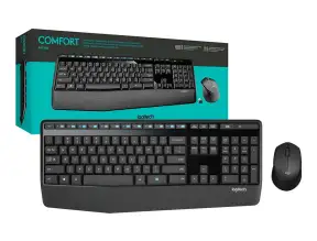 Combo 2 En Uno Logitech Inalambrico Mk345 Comfort (920-007820) Teclado, Mouse, 1000 Dpi, Negro