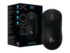 Mouse Inalambrico Logitech G Pro X Superlight Gaming (910-005878) Hasta 25.600 Dpi, Receptor Usb, 5 Botones, Negro