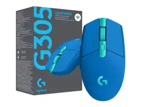 Mouse Inalambrico Logitech Lightspeed G305 Gaming (910-006012) Hasta 12.000 Dpi, 6 Botones, Receptor Usb, Azul