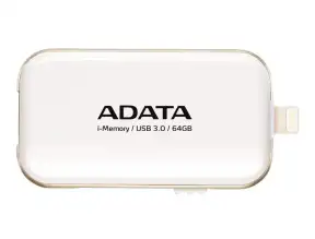 Memoria Usb Adata 64gb Aue710 (aue710-64g-cwh) Usb 3.0, Dispositivo De Almacenamiento, Blanco