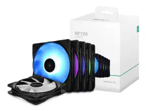 Cooler Para Case Deepcool Rf120m-5 In 1 (dp-frgb-rf120-5c-m) Pack 5 En 1, 120mm, Led Rgb