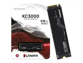 Unidad De Almacenamiento Ssd M.2 Pcie Kingston 512gb Nvme Kc3000, 2280 (skc3000s/512g) 7000mb/s