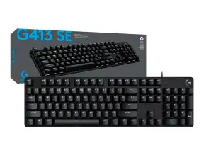 Teclado Gamer Logitech G413 Se (920-010433) Mecanico, Switch Brown, Led, Negro