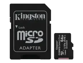 Memoria Micro Sd Kingston 64gb (sdcs2/64gb) C/card Adaptador, Tarjeta Sd 