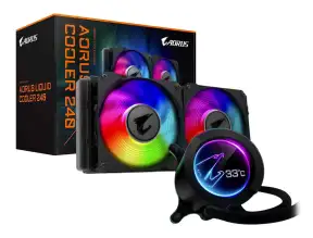 Sistema De Enfriamiento Liquido Gigabyte Aorus Liquid Cooler 240 (gp-aorus 240) 2 Ventiladores, 240mm, Led Argb