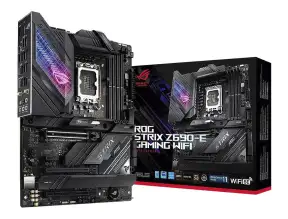 Placa Madre Asus Z690-e Rog Gaming Wifi (90b18j0-m0eay0) Socket Lga 1700, Ram Ddr5 Buss 6400oc Mt/s, 14va, 13va, 12va Gen, Rgb, Wifi 6e