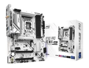 Placa Madre Asrock B760 Pro Rs Wifi White (90-b760prorswifiwhite) Socket Lga 1700, Ram Ddr5 Buss 7200oc Mhz, 14va, 13va, 12va Gen, Rgb, Wifi