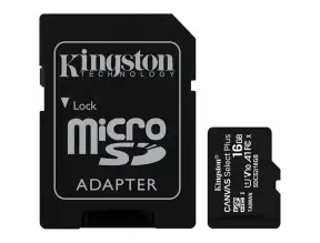 Memoria Micro Sd Kingston 16gb (sdcs2/16gb) C/card Adaptador, Tarjeta Sd