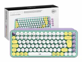 Teclado Inalambrico Logitech Pop Keys (920-010714) Mecanico, Lila / Green