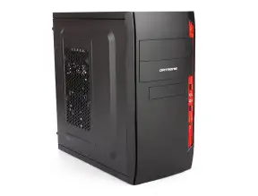 Case Dataone Orion 584 Fuente 230 / 600w (orion 584) Negro Con Rojo