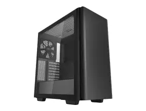 Case Deepcool Ck500 S/fuente (r-ck500-bknne2-g-1) Panel De Vidrio, 2 Ventiladores, Negro