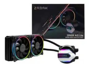 Sistema De Enfriamiento Liquido Zadak Spark Lite (za-spl240ab-r1) 2 Ventiladores, 240mm, Led Argb