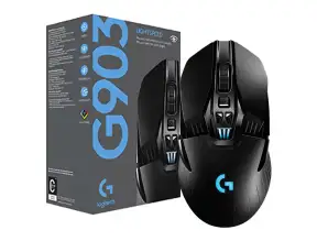 Mouse Inalambrico Logitech Gaming G903 Hero (910-005670) Hasta 25.600 Dpi, Receptor Usb, 7-11 Botones, Ambidiestro 