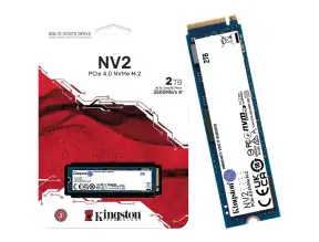 Unidad De Almacenamiento Ssd M.2 Pcie Kingston 2tb Nvme Nv2, 2280 (snv2s/2000g) 3500mb/s