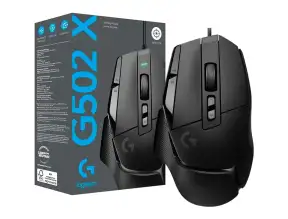 Mouse Logitech G502 X Gaming (910-006136) Hasta 25.600 Dpi, 13 Botones Programables, Negro