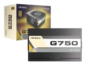 Fuente De Poder Antec 750w Atom G750 (0-761345-20035-6) Atx, 80 Plus Gold, Semi Modular Negro