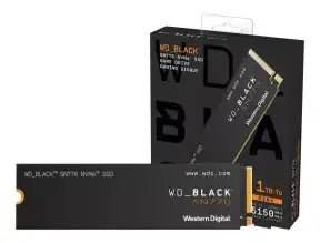 Unidad De Almacenamiento Ssd M.2 Pcie Western Digital 1tb Nvme Black Sn770, 2280 (wds100t3x0e) 5150mb/s