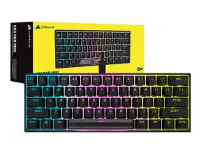 Teclado Gamer Corsair K65 Rgb Mini (ch-9194014-sp) Mecanico, Switch Silver, Led Rgb, Negro