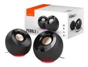 Parlante Creative Pebble Se 4.4 Watts (51mf1725aa000) Interfaz Usb, Frecuencia 100 Hz -17000 Khz, Rgb, Negro