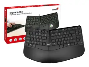 Teclado Genius - Ergo Kb-700, Con DiseÑo Ergonomico, Conexion Usb (31310053401)