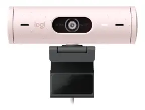 Camara Logitech Brio 500, Microfono Incorporado, Conexion Usb, Resolucion 1920 X 1080p Hd, Lente De Cristal, 4 Mega Pixel, Color Pink (960-001418)