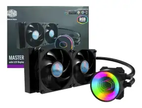 Sistema De Enfriamiento Liquido Cooler Master Masterliquid Ml240 Vivid (mly-l24m-a18pk-r1) 2 Ventiladores, 240mm, Led Rgb