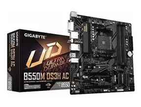 Placa Madre Gigabyte B550m Ds3h Ac (b550m Ds3h Ac) Socket Am4, Ram Ddr4 Buss 4733oc Mhz, Wifi