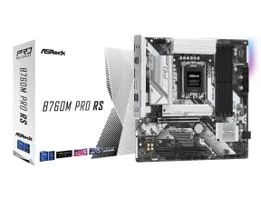 Placa Madre Asrock B760m Pro Rs (90-mxblh0-a0uayz) Socket Lga 1700, Ram Ddr5 Buss 7200oc Mhz, 14va, 13va, 12va Gen, Rgb