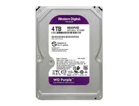 Disco Duro Western Digital 4tb (wd43purz) Cache 256mb, 5400 Rpm, 3.5", Sata 6, Para Video Vigilancia, Purpura