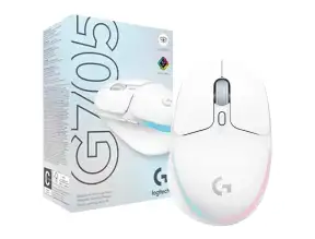 Mouse Inalambrico Logitech Gaming G705 Lightspeed (910-006366) Hasta 8.200 Dpi, Receptor Usb, Blanco