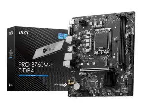 Placa Madre Msi B760m-e Pro Ddr4 (911-pro-b760m-e-ddr4) Socket Lga 1700, Ram Ddr4 Buss 4800oc Mhz, 14va, 13va, 12va Gen