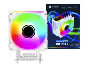 Cooler Para Procesador Antryx Mirage Infinity White (agm-600iwa) 1 Ventilador, 120mm, Led Argb