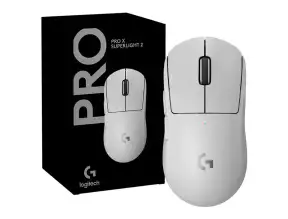 Mouse Inalambrico Logitech G Pro X Superlight 2 Gaming (910-006636) Hasta 44.000 Dpi, Receptor Usb, 5 Botones, Blanco