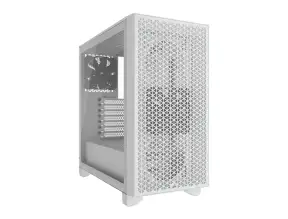 Case Corsair 3000d Airflow S/fuente (cc-9011252-ww) Panel De Vidrio, Blanco