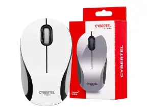 Mouse Inalambrico Cybertel Cyborg Cyb M318w (cyb M318w) Hasta 1000 Dpi, Receptor Usb, Blanco