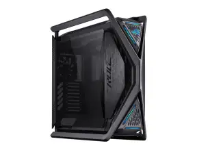 Case Asus Rog Hyperion Gr701 S/fuente (gr701-bk-pwm-fan) 2 Paneles De Vidrio, Led Rgb, Negro