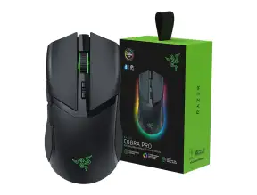 Mouse Inalambrico Razer Cobra Pro (rz01-04660100-r3u1) 30.000 Dpi, 10 Botones, Receptor Usb, Usb C, Bt, Rgb, Negro