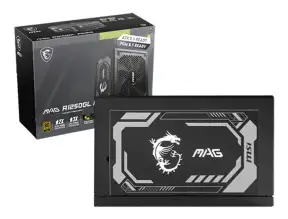 Fuente De Poder Msi  Mag-a1250gl (mag-a1250gl-pcie5) Atx, 80 Plus Gold, Modular, Negro