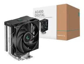 Cooler Para Procesador Deepcool Ag400 Digital (r-ag400-bkndmn-g-1) 1 Ventilador, 120mm