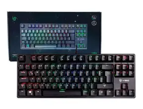 Teclado Gamer Vsg Alnitak (vg-km982-blk-red) Mecanico, Switch Red, Led Rgb, Negro