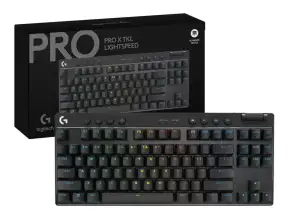 Teclado Gamer Inalambrico Logitech Pro X Tkl (920-012127) Mecanico, Switch Brown, Led Rgb, Negro