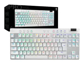 Teclado Gamer Inalambrico Logitech Pro X Tkl (920-012143) Mecanico, Switch Brown, Led Rgb, Blanco